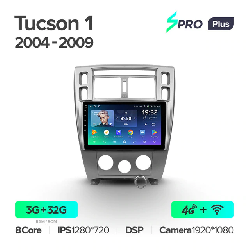 Штатная магнитола Teyes SPRO+ для Hyundai Tucson 1 2004-2009 на Android 10 4G+WiFi 3Gb + 32Gb