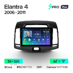 Штатная магнитола Teyes SPRO+ для Hyundai Elantra 4 HD 2006-2012 на Android 10 4G+WiFi 3Gb + 32Gb