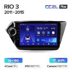 Штатная магнитола Teyes CC2L PLUS для KIA Rio 3 2011-2015 на Android 8.1 WiFi 1Gb + 16Gb