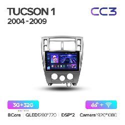 Штатная магнитола Teyes CC3 для Hyundai Tucson 1 2004-2009 на Android 10 4G+WiFi 3Gb + 32Gb