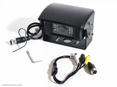 CCD камера заднего вида AVS660CPR с автоматической шторкой, автоподогревом, ИК-подсветкой и встроенн