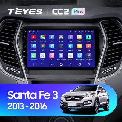 Штатная магнитола Teyes CC2PLUS для Hyundai Santa Fe 3 2013-2016 на Android 10