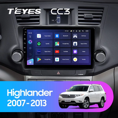 Штатная магнитола Teyes CC3 для Toyota Highlander 2 XU40 2007-2014 на Android 10